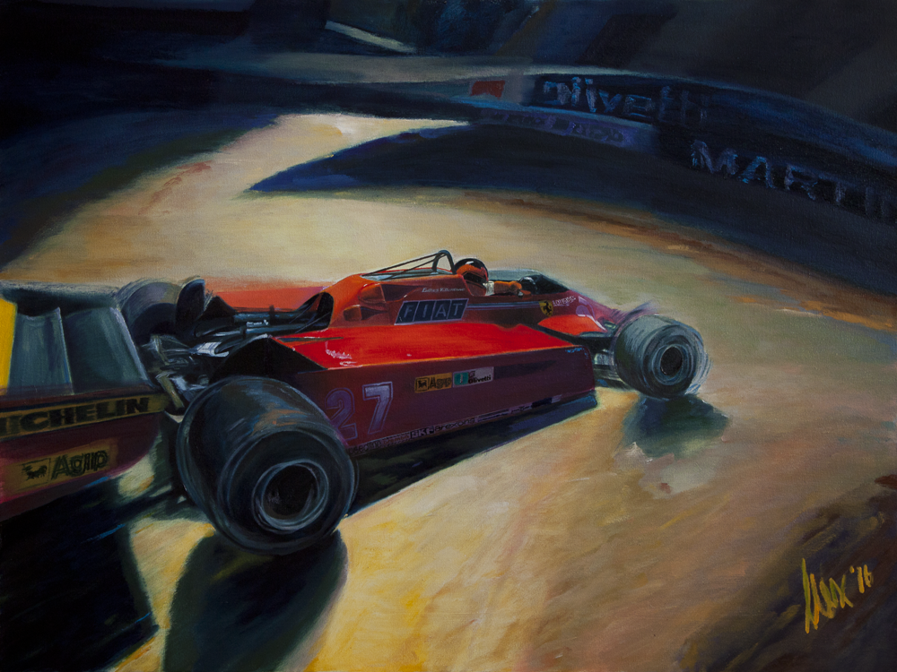 Gilles Villeneuve - Ferrari 126 C - Monaco F1 Grand Prix 1981 Winner